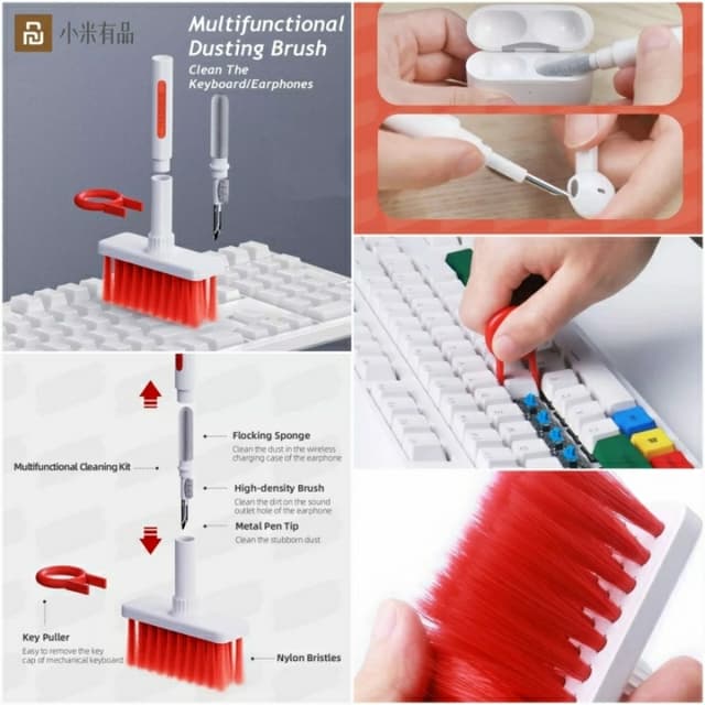 Multifunction dusting brush