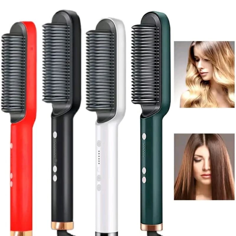 Hair Straightener Iron Brush